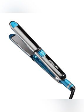 BaBylissPRO Nano Titanium Prima3000 Ionic Straightening Flat Iron - Blue - 1.25"